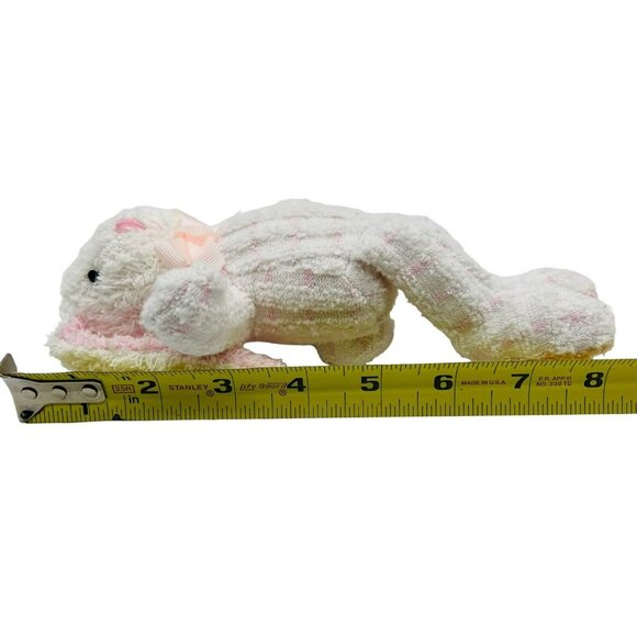 Russ Sugar Bunnies Pink Plush Rabbit Bunny Terry Cloth Easter 8 inch Squeaker - Picture 6 of 6